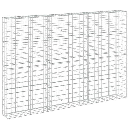 vidaXL Gabion with 5 mm Wire and 10x10 cm Mesh 300x30x200 cm 2