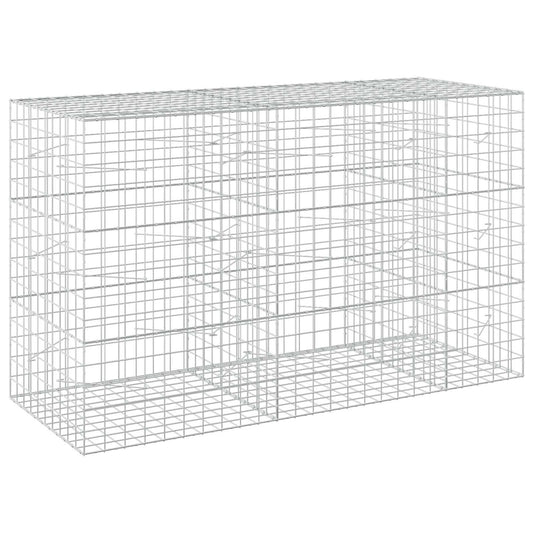 vidaXL Gabion with 5 mm Wire and 10x10 cm Mesh 250x100x150 cm 2