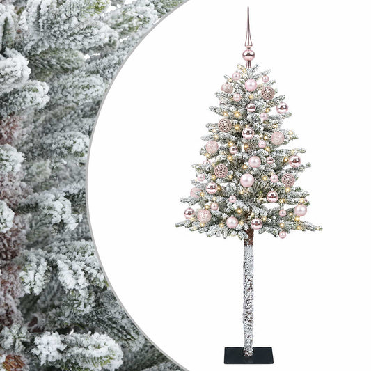 vidaXL Artificial Christmas Tree with Bauble 150 cm 150 LEDs 2