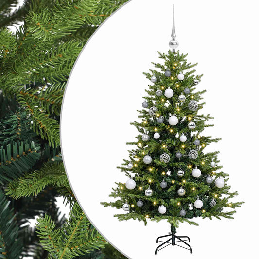 vidaXL Artificial Christmas Tree with Bauble 150 cm 150 LEDs 2