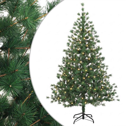 Artificial Christmas Tree with Bauble 300 LEDs Height 210 cm with LEDs