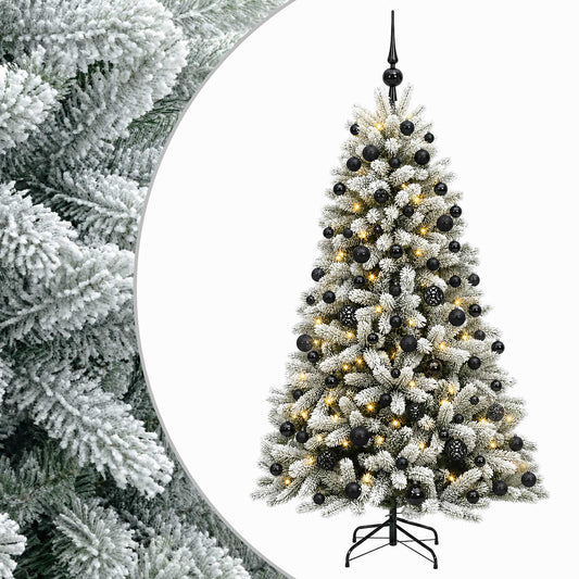 vidaXL Artificial Christmas Tree with Bauble 180 cm 300 LEDs 2