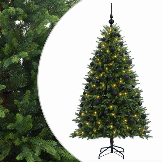 vidaXL Artificial Christmas Tree with Bauble 240 cm 300 LEDs 2
