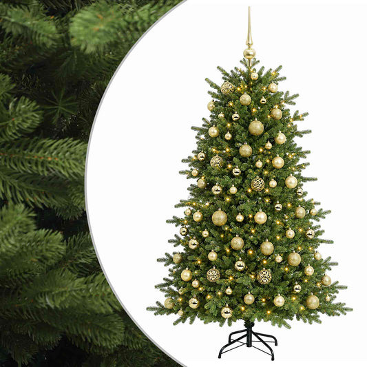 vidaXL Artificial Christmas Tree with Bauble 180 cm 300 LEDs 2