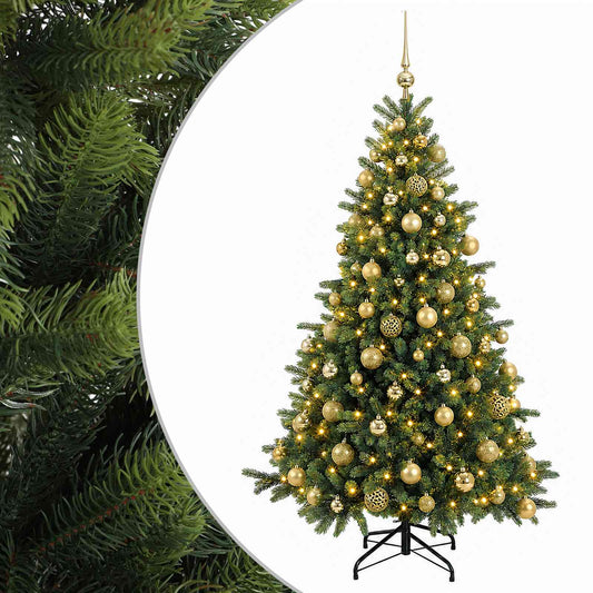 vidaXL Artificial Christmas Tree with Bauble 180 cm 300 LEDs 2