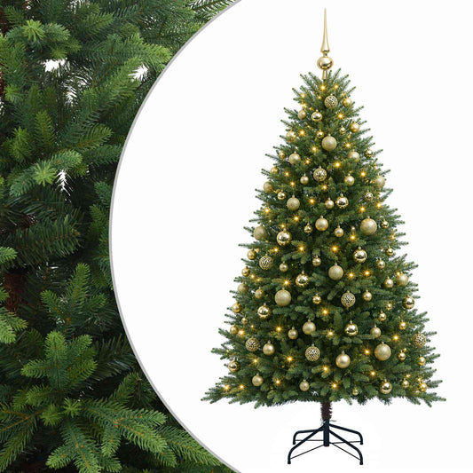 vidaXL Artificial Christmas Tree with Bauble 240 cm 300 LEDs 2