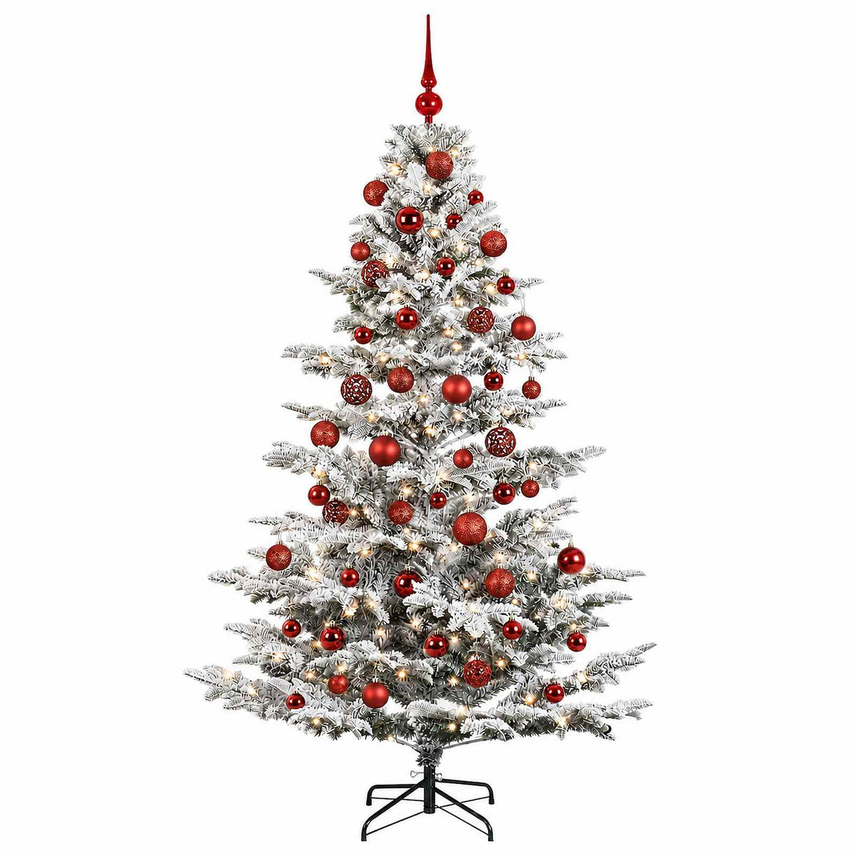 vidaXL Artificial Christmas Tree with Bauble 180 cm 300 LEDs 4