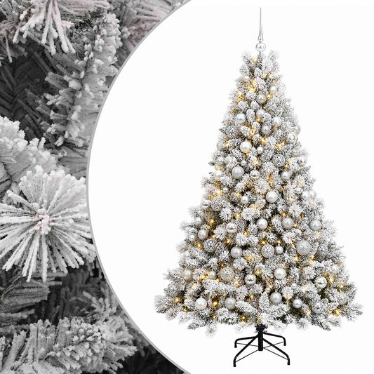 vidaXL Artificial Christmas Tree with Bauble 210 cm 300 LEDs 2