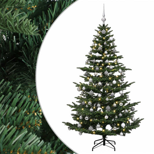 vidaXL Artificial Christmas Tree with Bauble 210 cm 300 LEDs 2