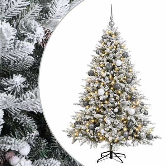 vidaXL Artificial Christmas Tree with Bauble 180 cm 300 LEDs 2