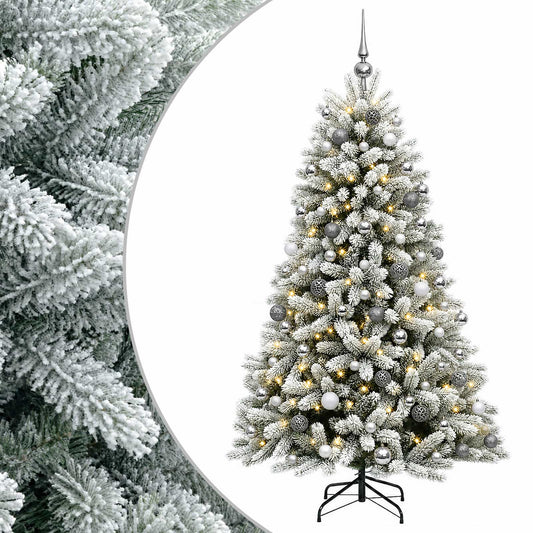 vidaXL Artificial Christmas Tree with Bauble 180 cm 300 LEDs 2