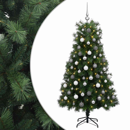 Artificial Hinged Christmas Tree Baubles LEDs