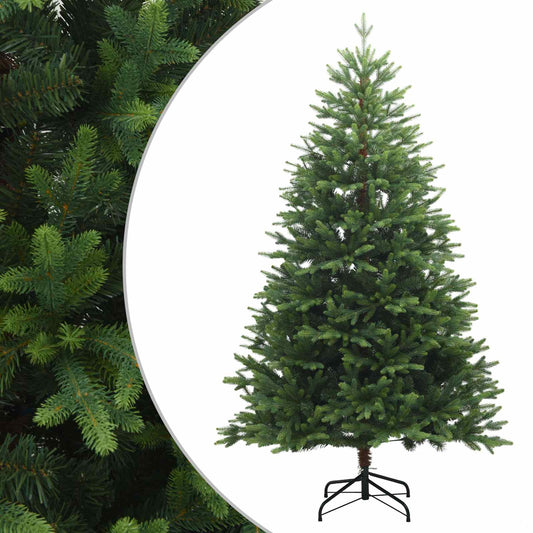 vidaXL Artificial Hinged Christmas Tree 240 cm PVC and Metal Green 2