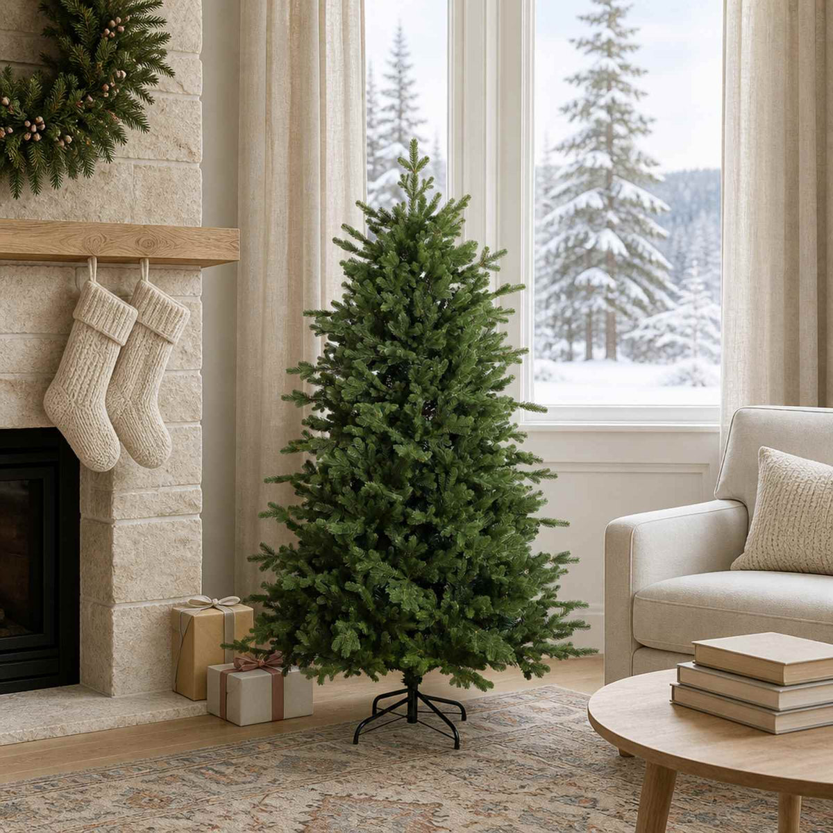 Artificial Christmas Tree with Bauble 150 LEDs 120 cm without LED