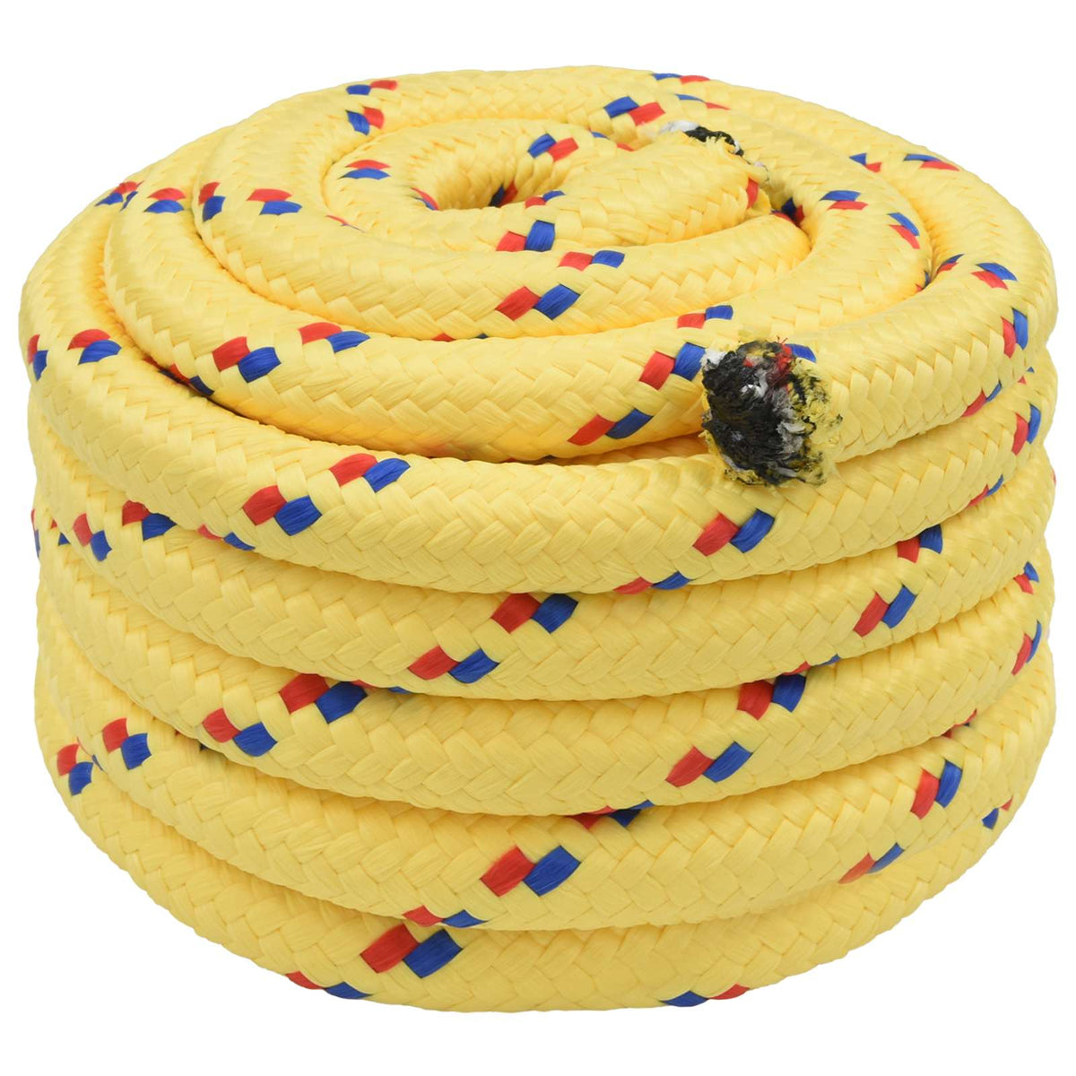 Multipurpose Utility Rope PP 27 kg Max Load Length 25 m Yellow 40 mm