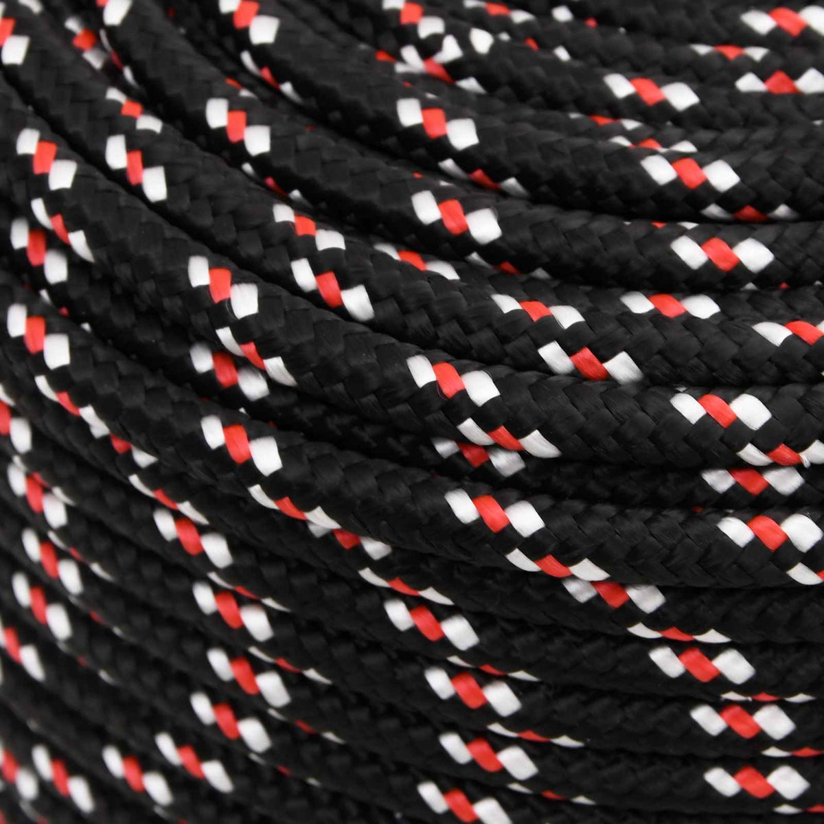 vidaXL Multipurpose Utility Rope 8 mm 250 m Black and Red PP 4