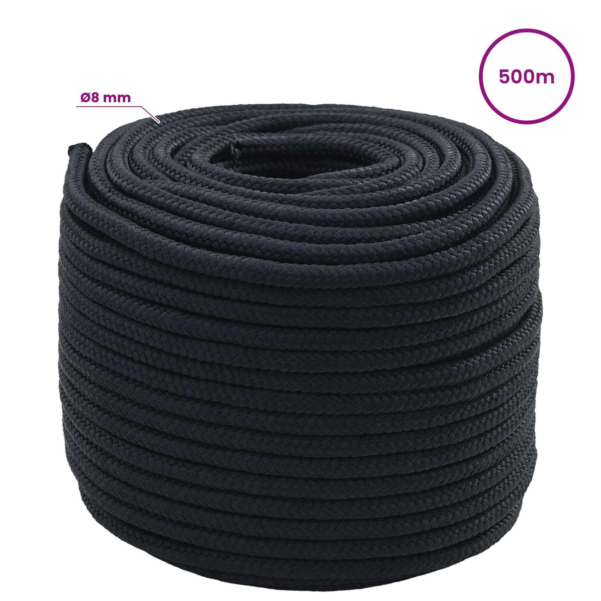 Multipurpose Utility Rope Polyester Royal Blue Length 500 m 8 mm