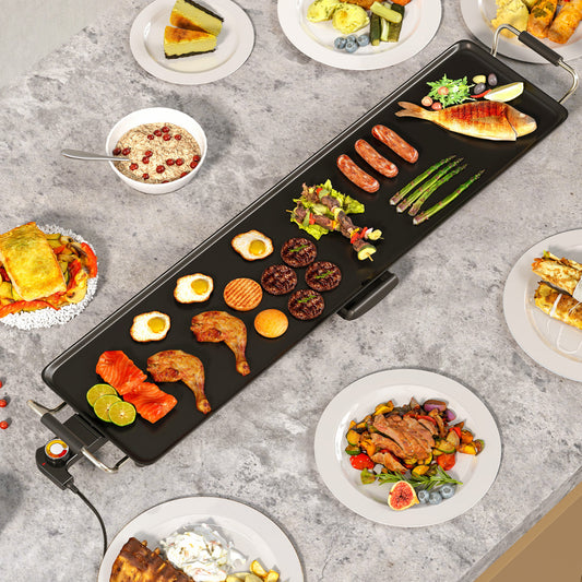 89 × 22cm Electric Griddle with Adjustable Temperature
