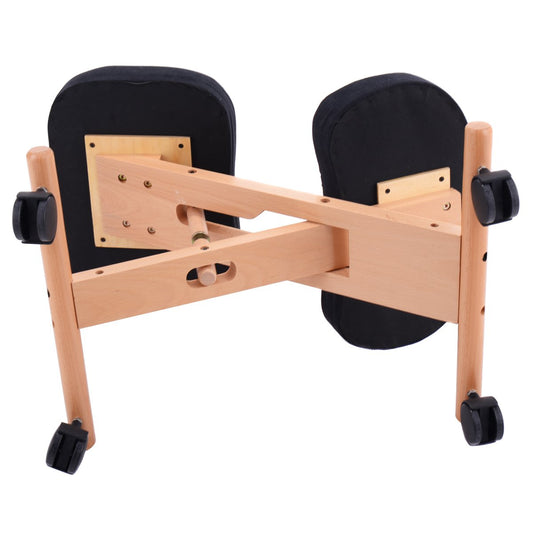 Wooden Orthopaedic Kneeling Stool Ergonomic Posture Frame Seat-Black