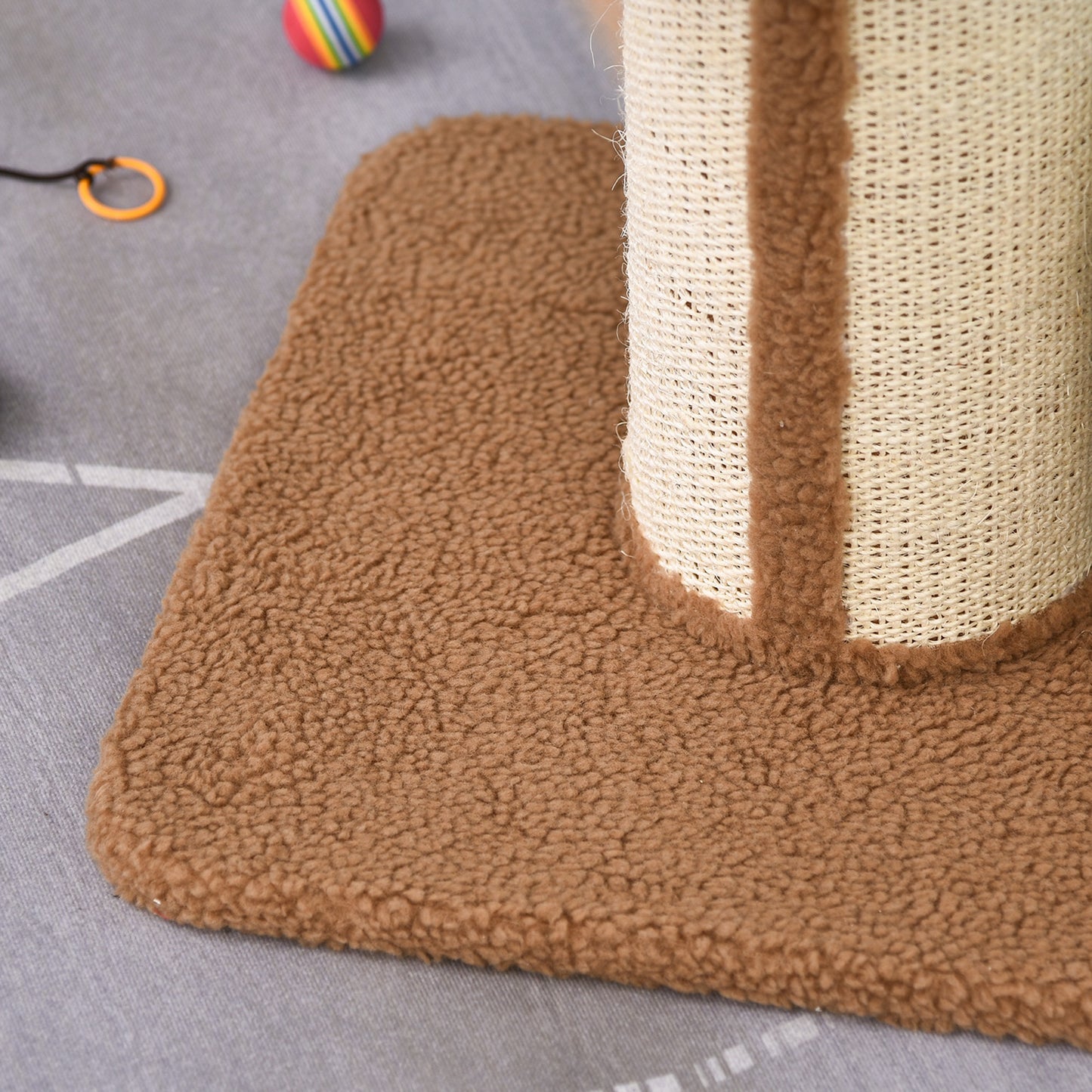 PawHut 91cm Cat Tower Scratching Posts Cat Tree for Indoor Cats Kitten Activity Centre Brown