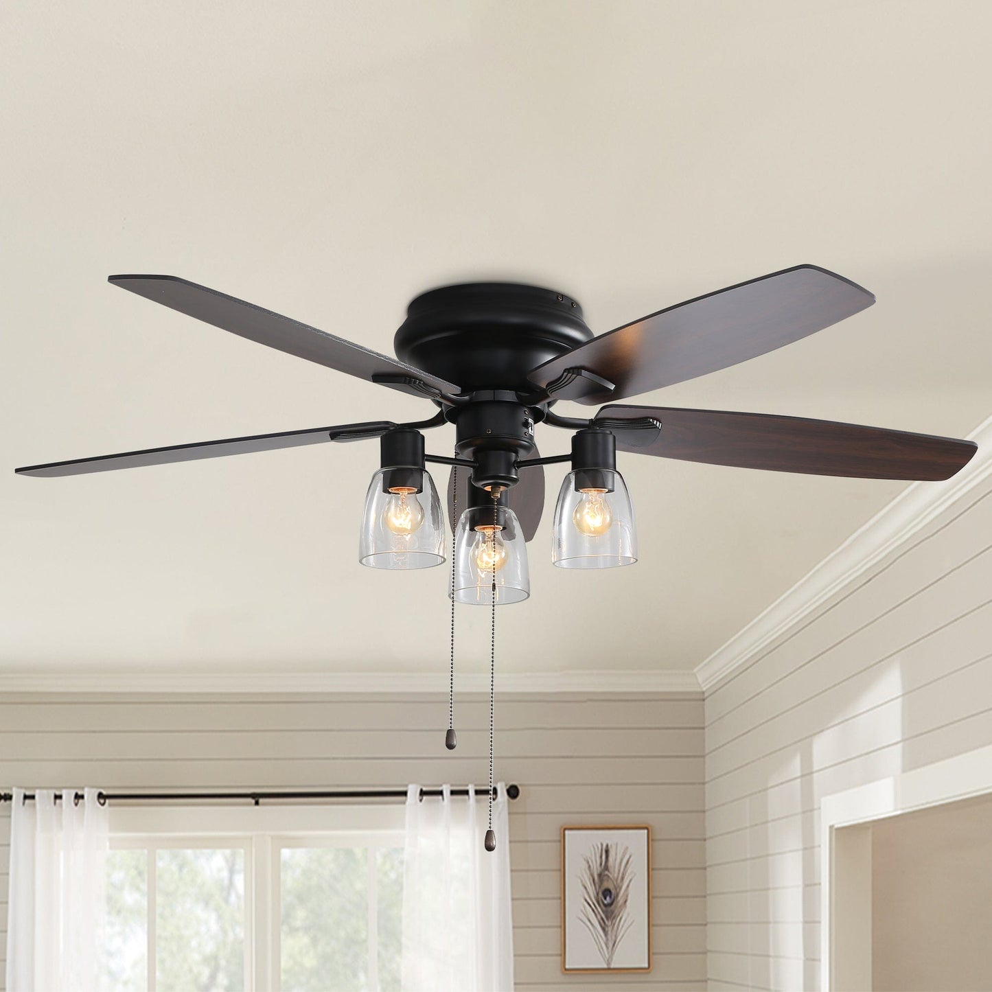 52-inch Low Profile Ceiling Fan Light with Remote