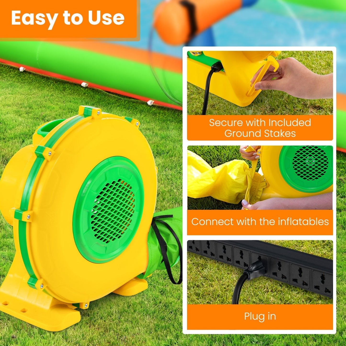 950W Inflatable Blower Air Blower for Bounce House-950W