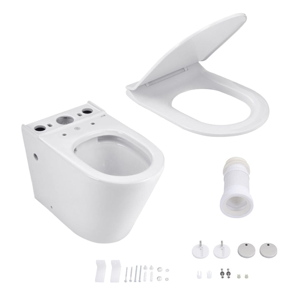 80cm H 2-Piece Elongated Toilet with Dual Flush
