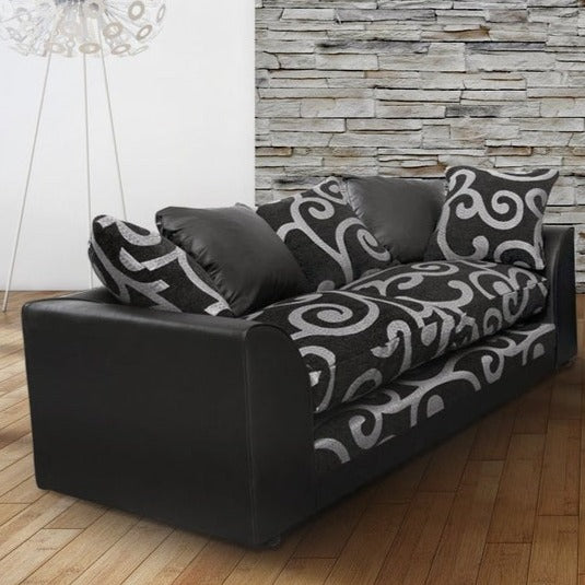 Sofa 3-osobowa z tkaniny Chenille Zina