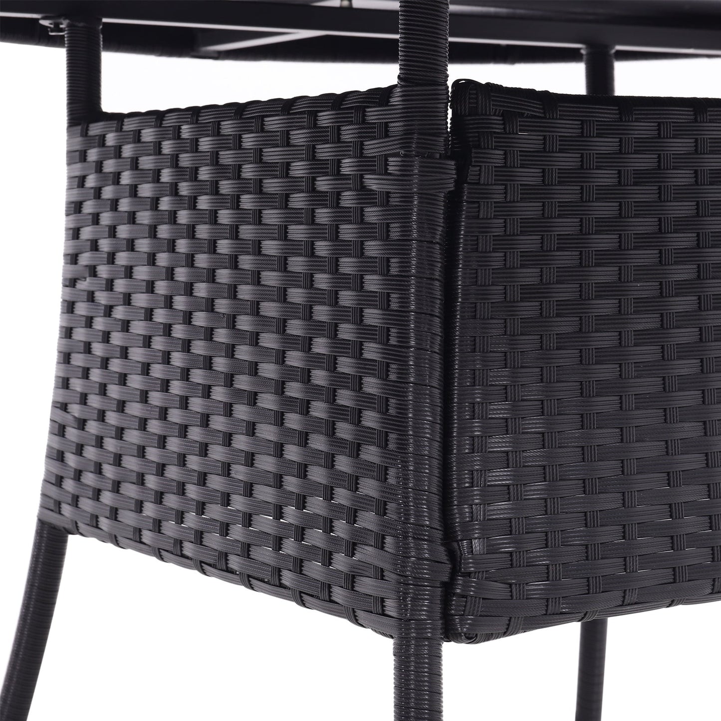 Round/Square Rattan Garden Table & Parasol Hole