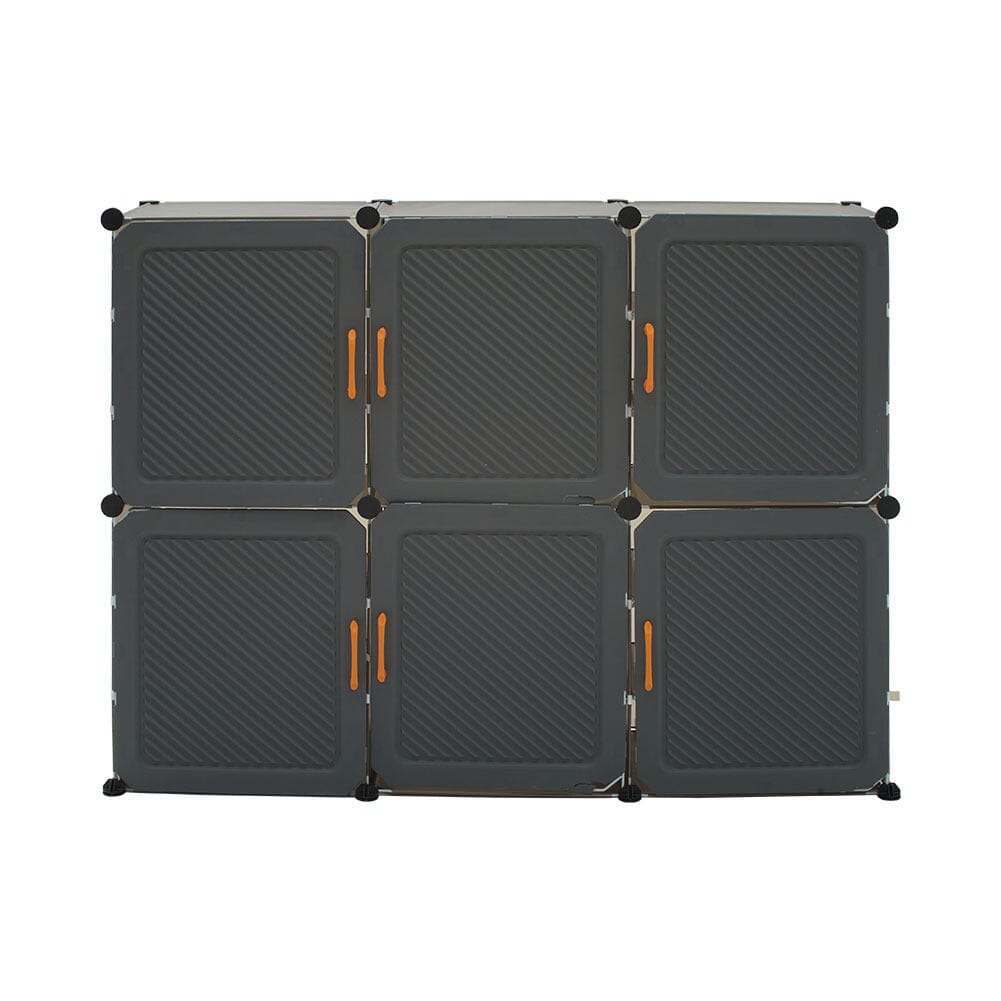Modern Grey Shoe Storage Cabinet