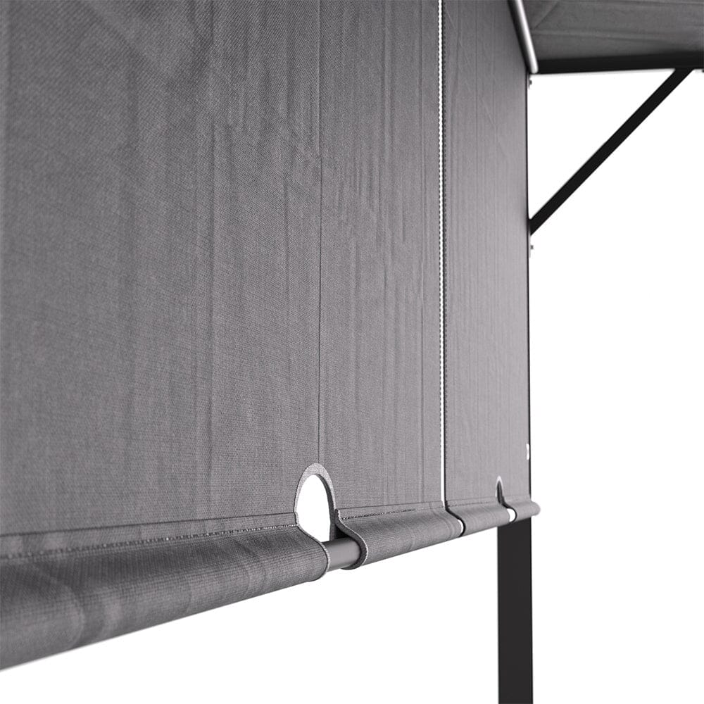 Luxury Outdoor Steel Pergola with Retractable Canopy