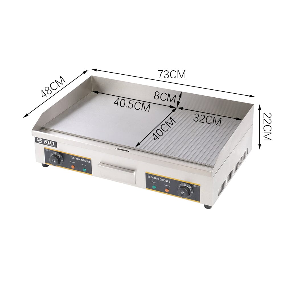 73cm W Stainless Steel Electric Griddle Need to Connect Air Circuit-Breaker