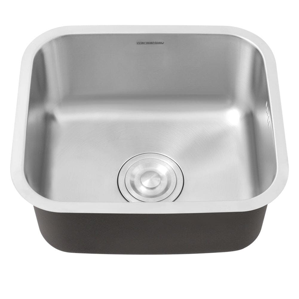 Inset Single Bowl Sink Stainless Steel Kitchen Deep Sinks Large Capacity