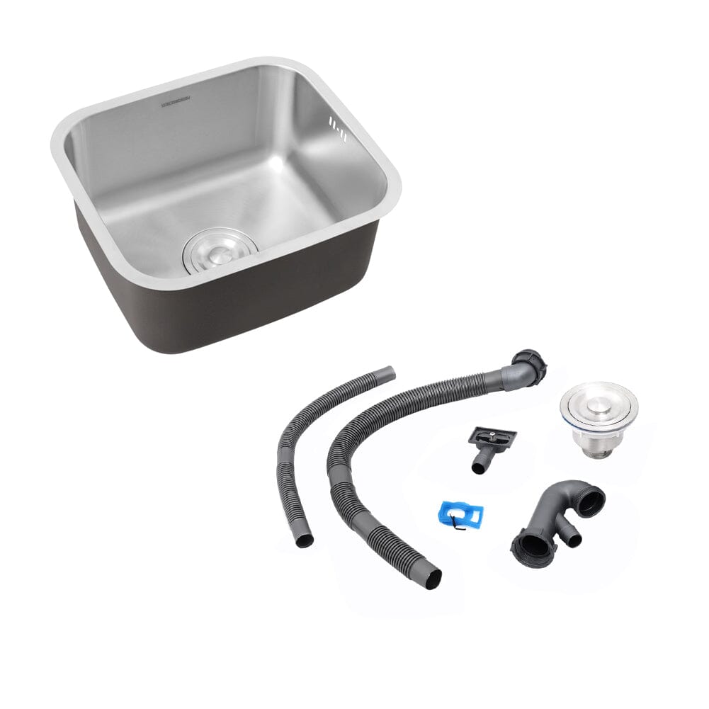 Inset Single Bowl Sink Stainless Steel Kitchen Deep Sinks Large Capacity