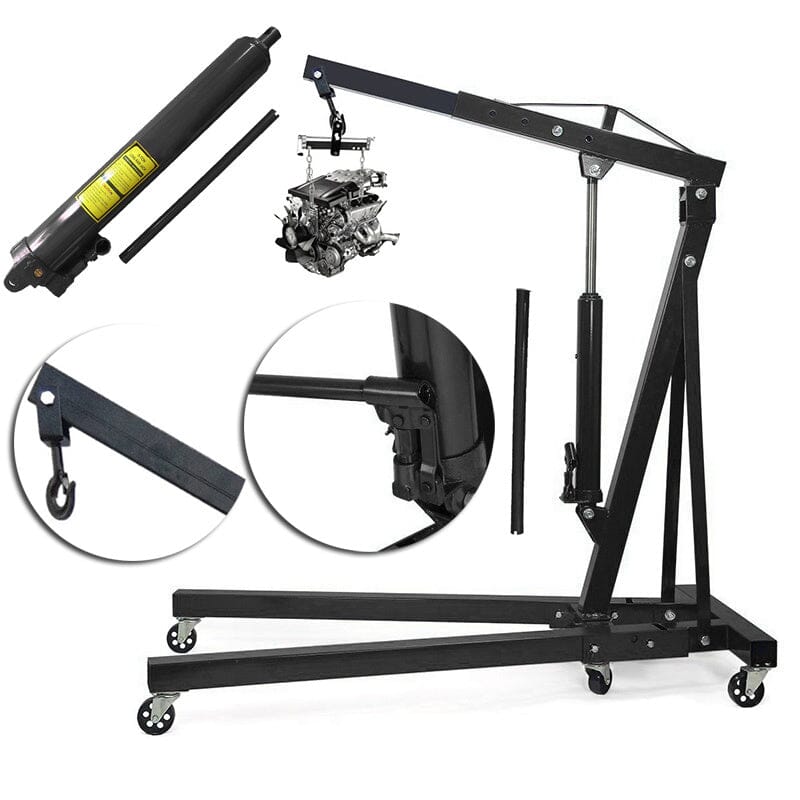 Mobile Folding Hydraulic Engine Crane 2200lb