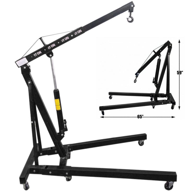 Mobile Folding Hydraulic Engine Crane 2200lb