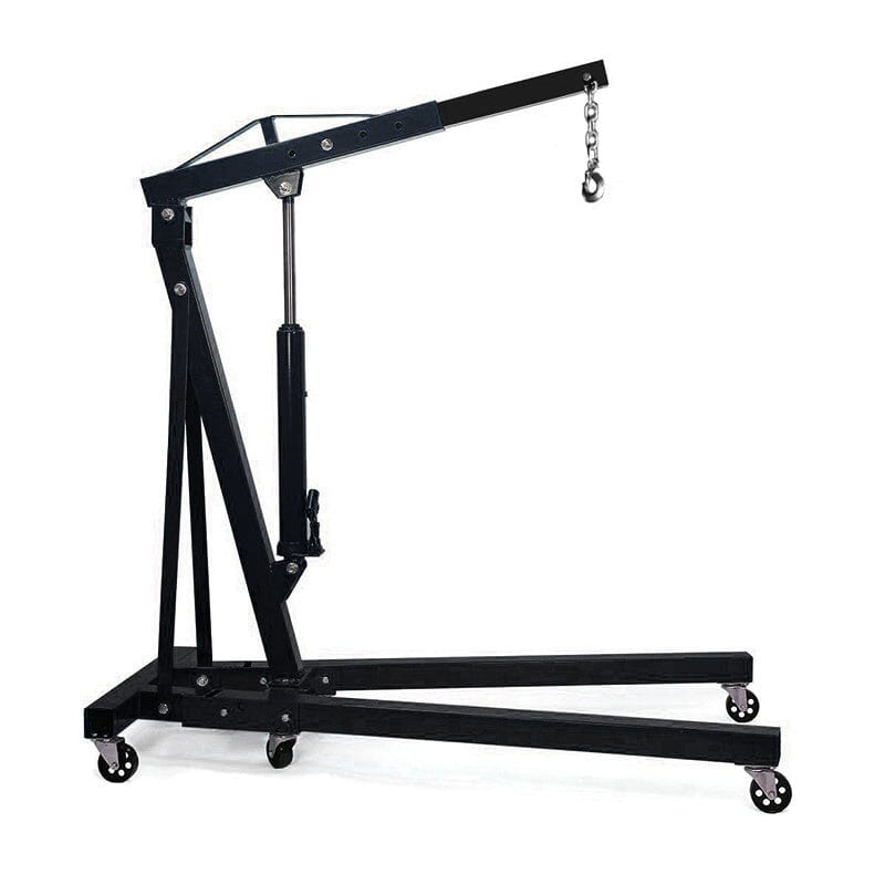 Portable Hydraulic Engine Crane 2 Ton 4400lb Folding Hoist with Hooks