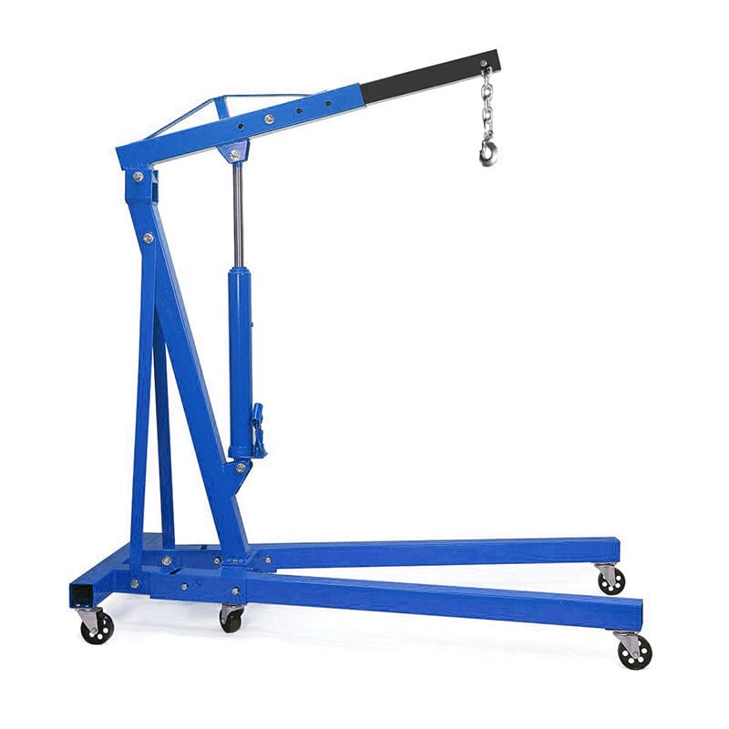 Portable Hydraulic Engine Crane 2 Ton 4400lb Folding Hoist with Hooks