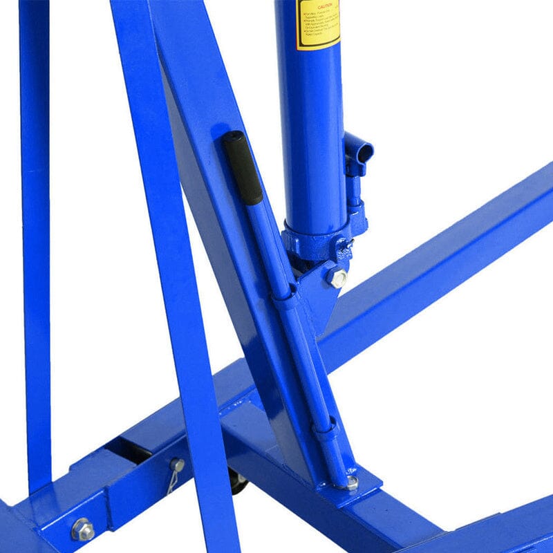 Portable Hydraulic Engine Crane 2 Ton 4400lb Folding Hoist with Hooks