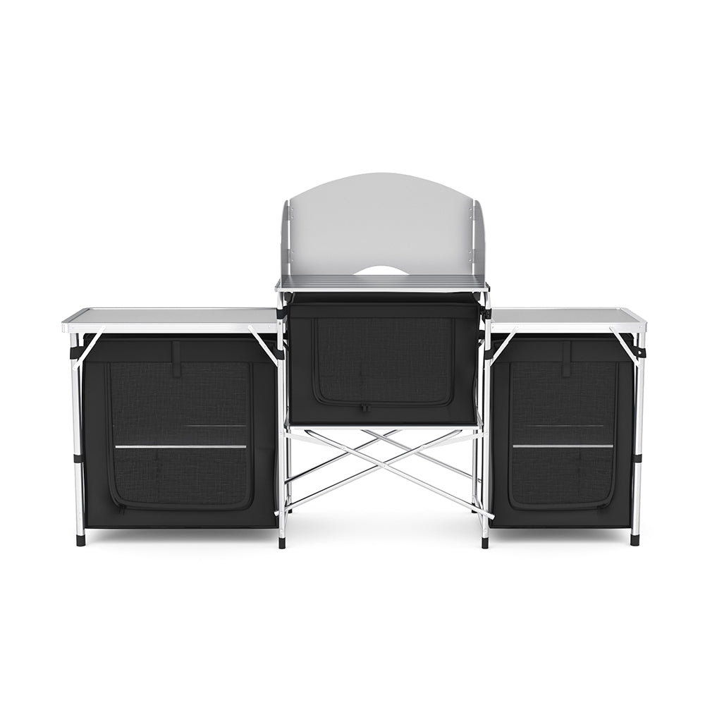 Foldable Camping Kitchen Stand with Wind Shield
