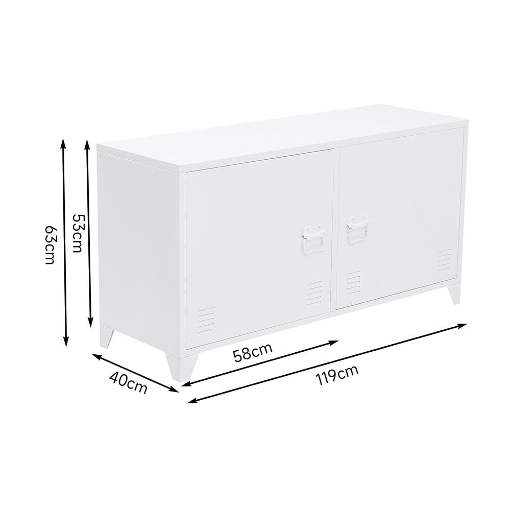 Metal File Cabinet with Shelves for Home and Office