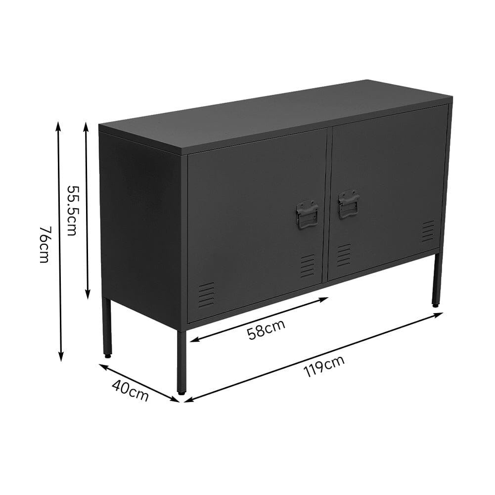 Metal File Cabinet with Shelves for Home and Office