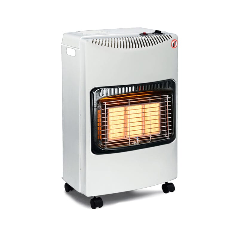 Black 4.2KW Portable Heater Free Standing Heating Cabinet Butane Gas Heater