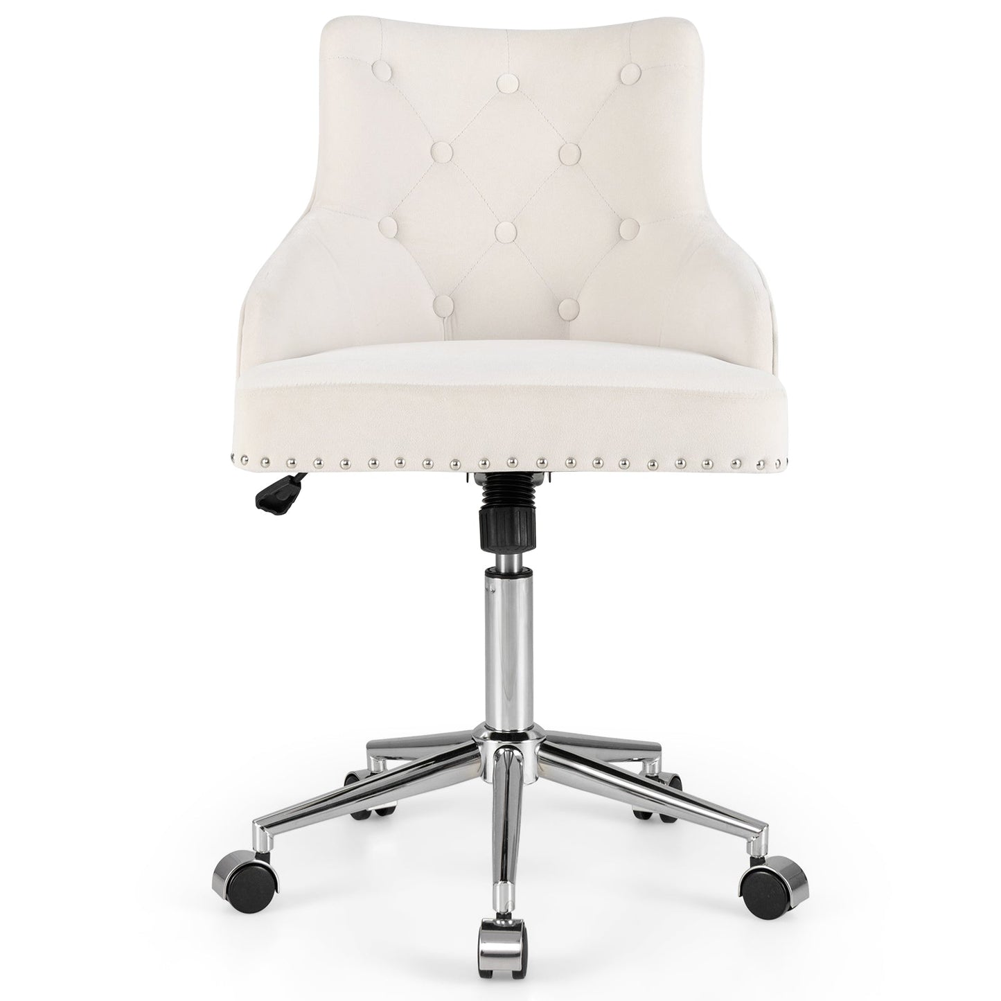 Adjustable 360° Swivel Accent Armchair-Beige