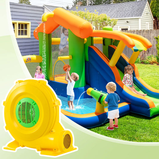 Air Blower 850W Air Pump Fan with Convenient Handle and Ground Stakes