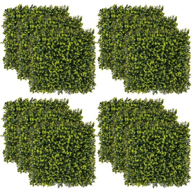 12 sztuk 50 x 50 cm Sztuczny żywopłot Panele z bukszpanu o grubości 7 cm