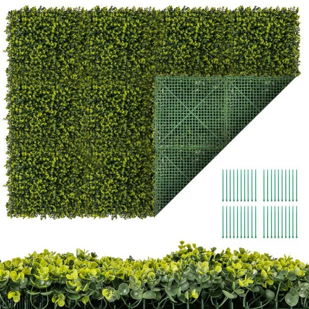 12 sztuk 50 x 50 cm Sztuczny żywopłot Panele z bukszpanu o grubości 7 cm