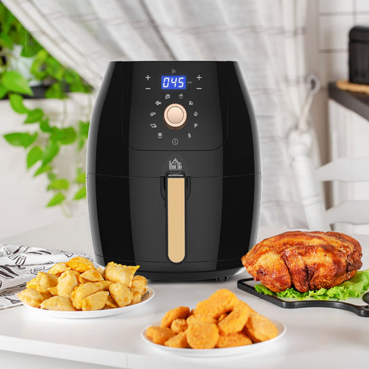 HOMCOM 5.5L 1700W Air Fryer, with Digital Display, 80-200℃ Temperature