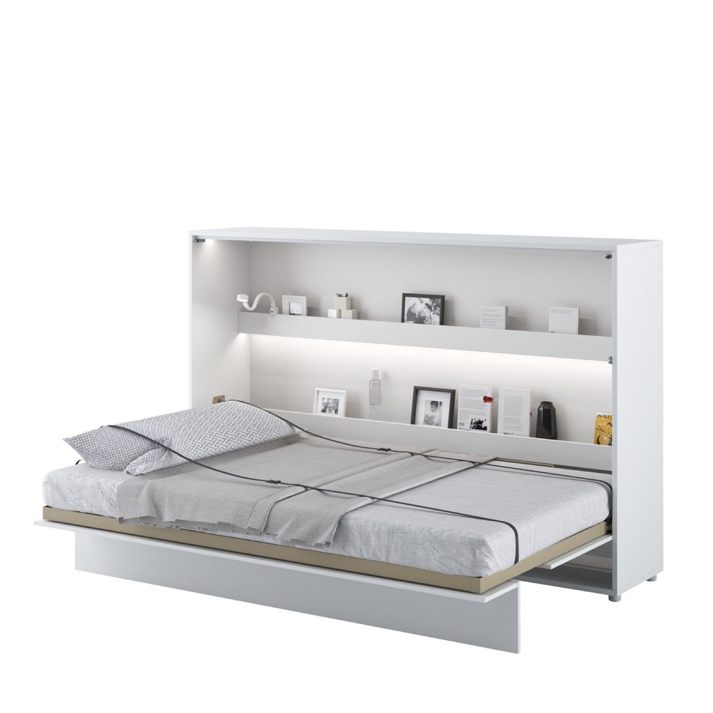 BC-05 Łóżko ścienne poziome Concept 120 cm z szafką do przechowywania