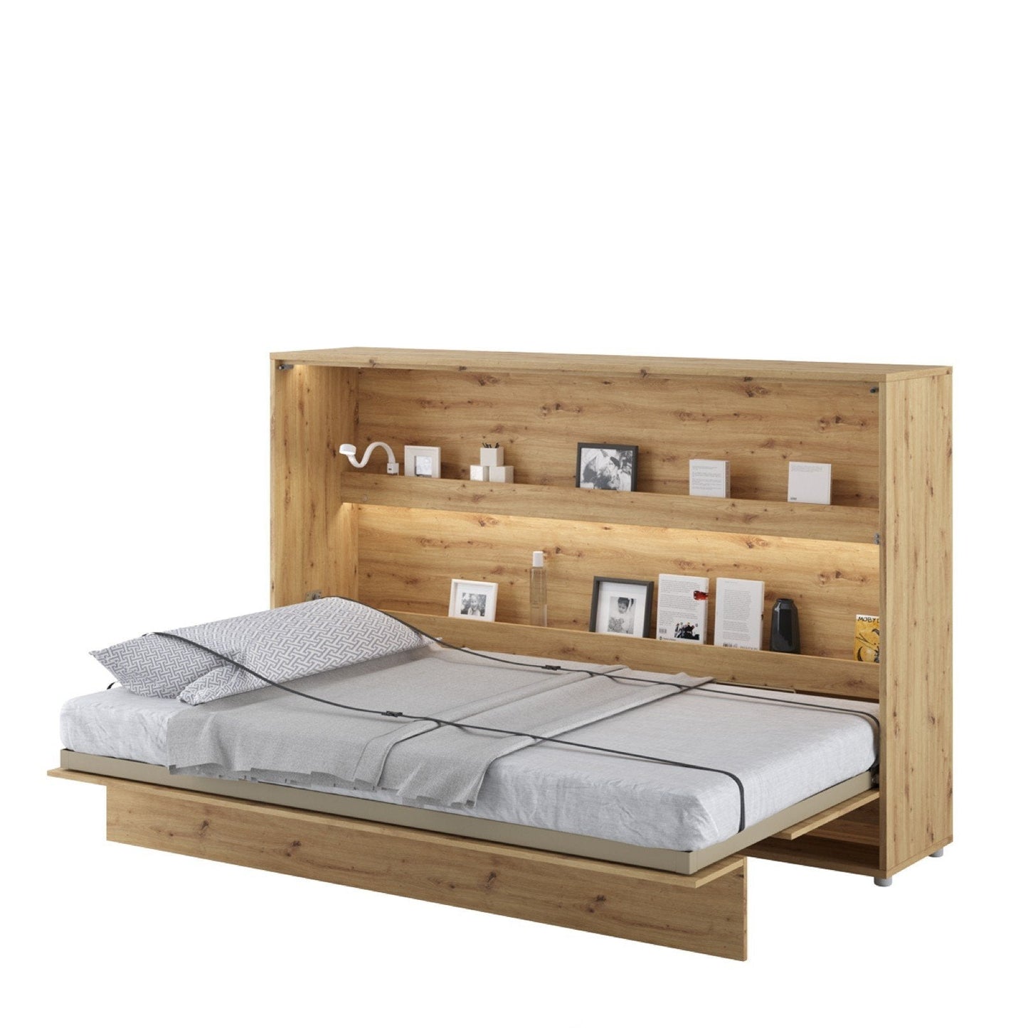 BC-05 Łóżko ścienne poziome Concept 120 cm z szafką do przechowywania